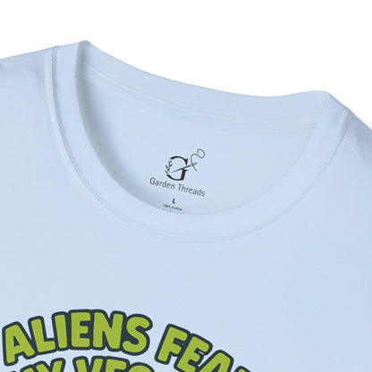 Aliens Fear My Veggies T-shirt
