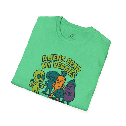 Aliens Fear My Veggies T-shirt