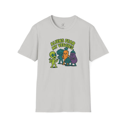 Aliens Fear My Veggies T-shirt