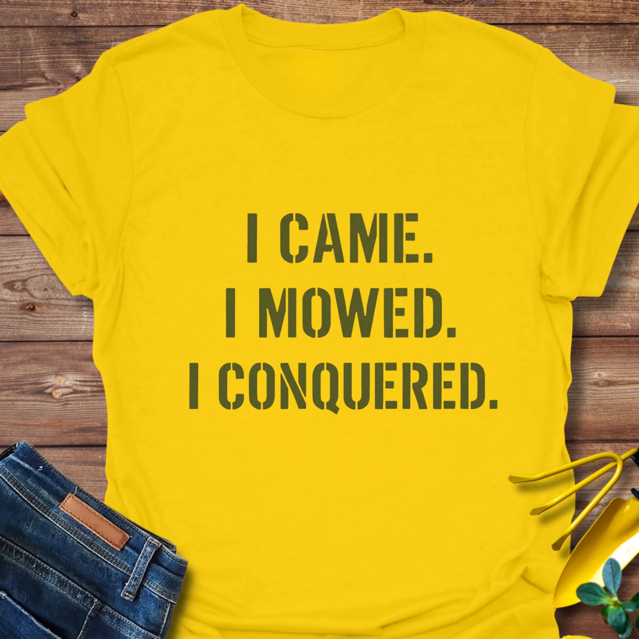 Lawn Mower Motto T-Shirt
